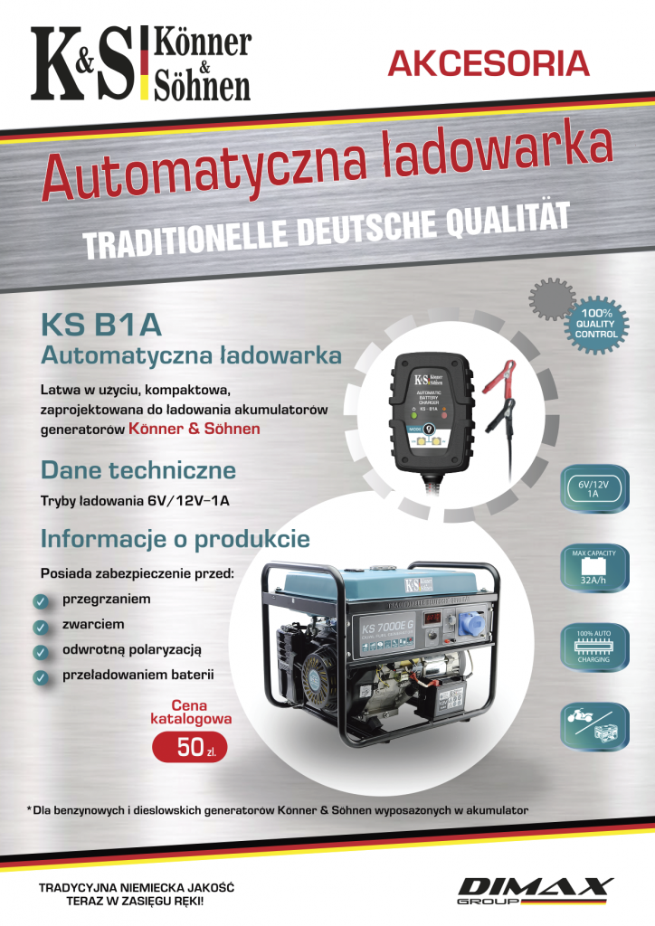 Nowy produkt w rodzinie K&S – automatyczna ładowarka do akumulatorów!