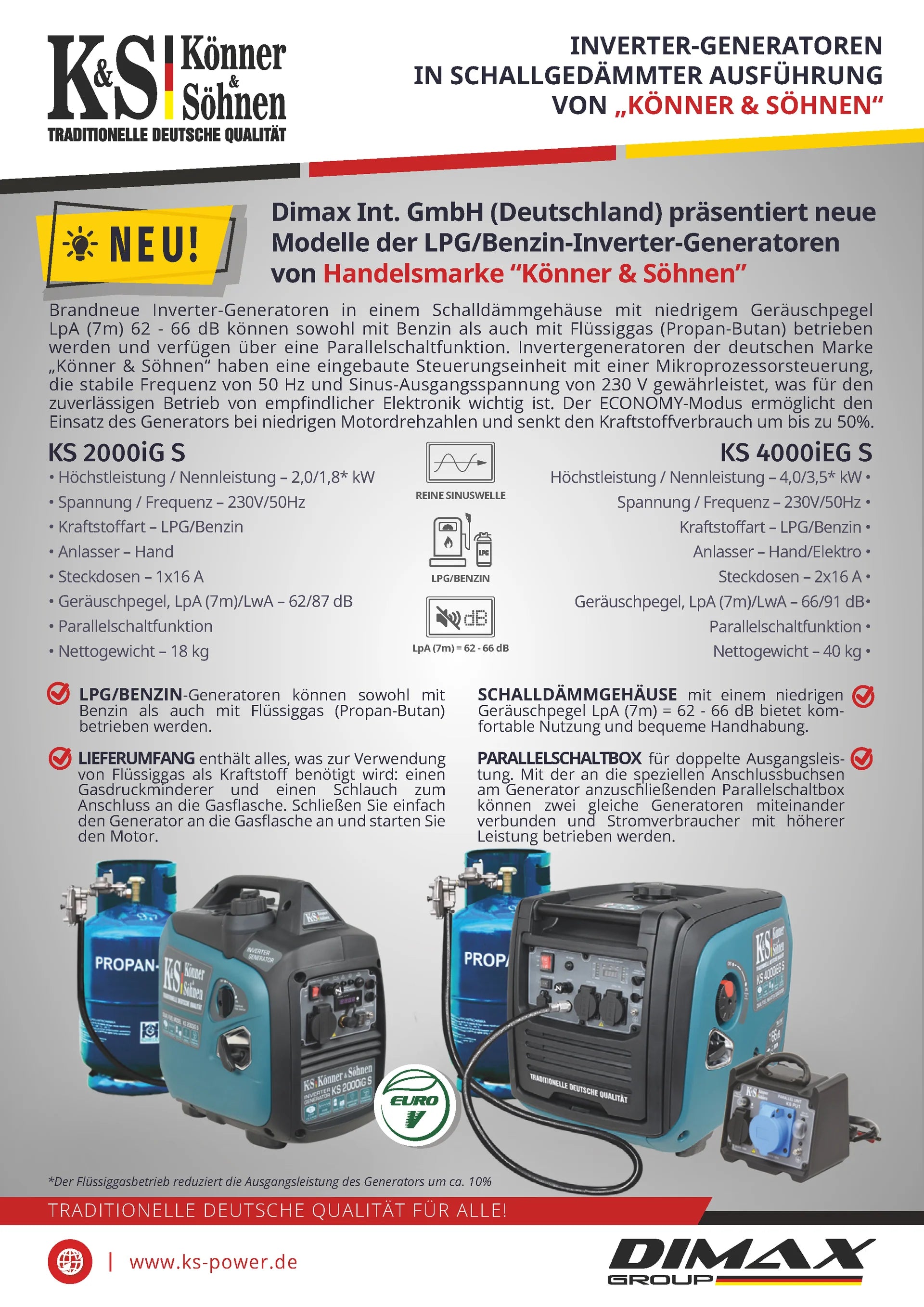 New series of inverter generators of the brand ТМ “Könner & Söhnen” ks4000