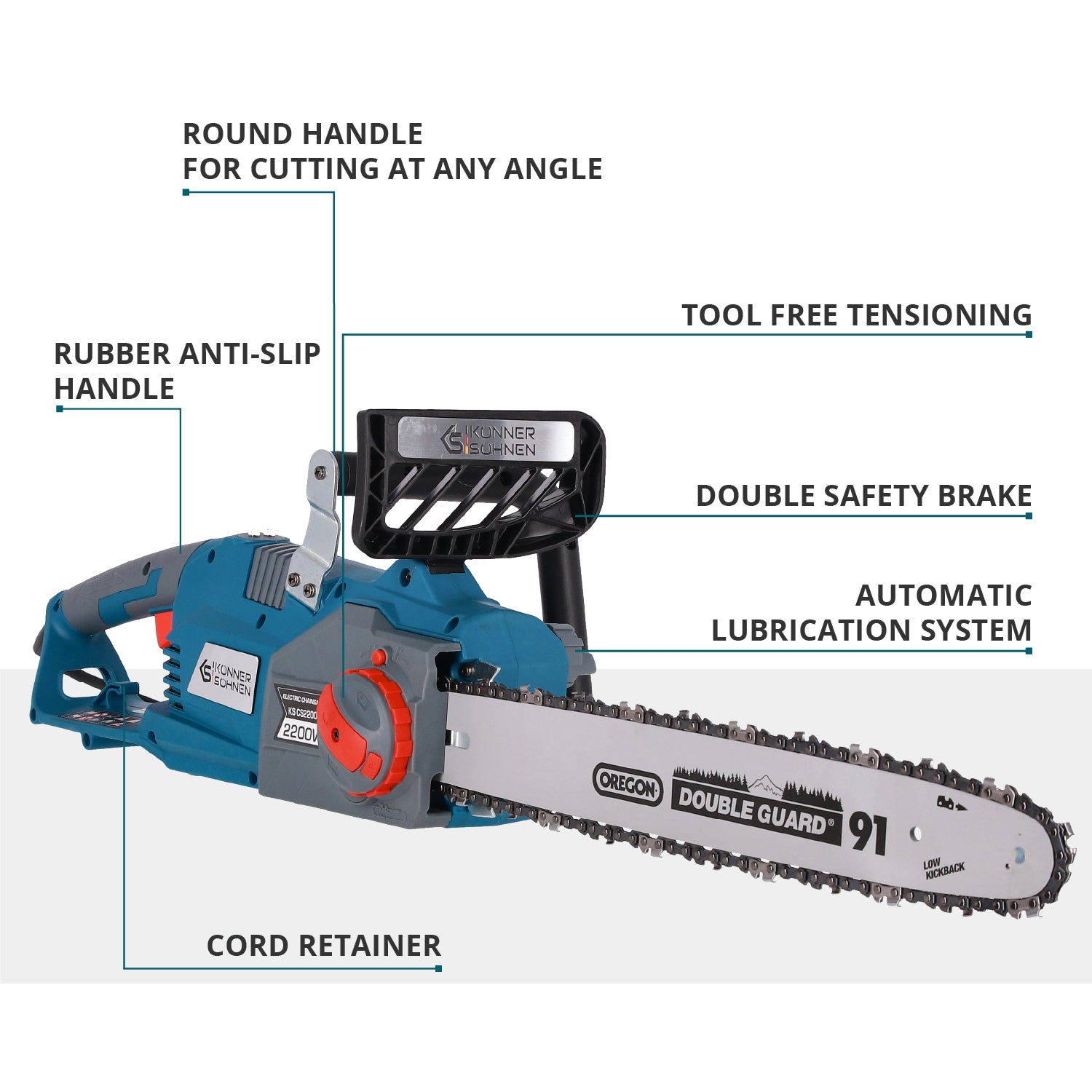 Electric chainsaw KS CS2200-16