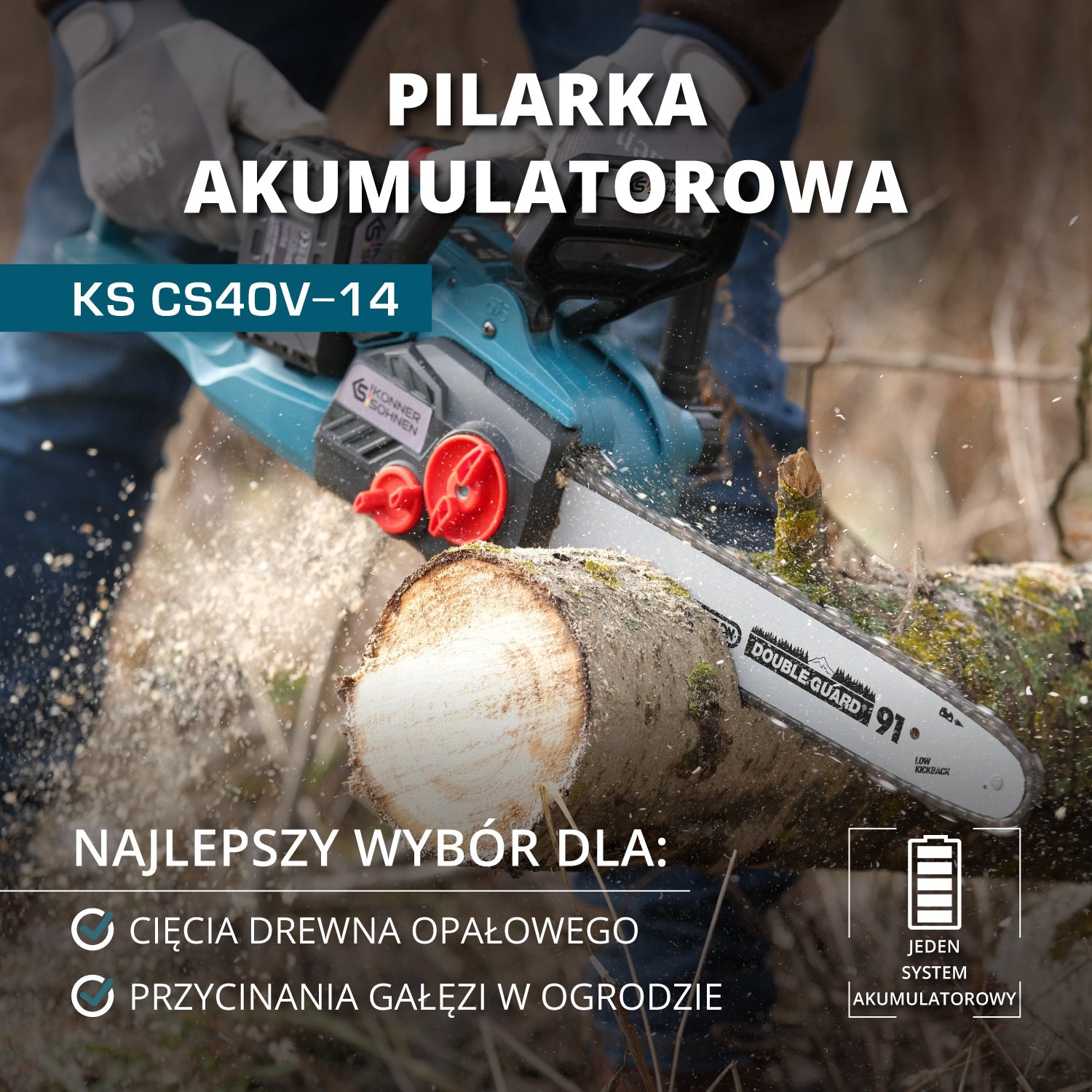 Bezprzewodowa piła łańcuchowa KS CS40V-14