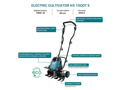 Elektryczny kultywator KS 1500T E