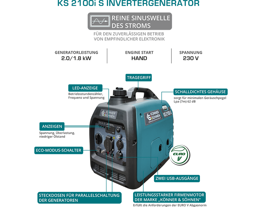 Inverter generator KS 2100i S