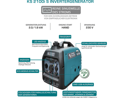 Inverter generator KS 2100i S